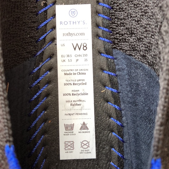 Rothys The Point in Black Honeycomb size 8 - Picture 6 of 9